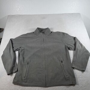 L.L. Bean Black Full Zip Men's Fleece Jacket Traditional Fit Size XXL Reg